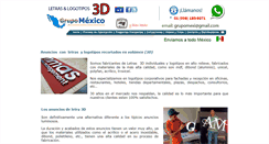 Desktop Screenshot of letras-y-logotipos-3d.com